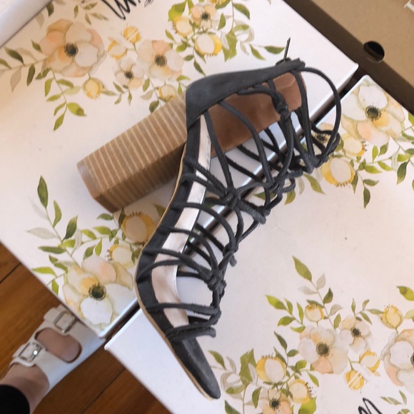 Clara Dark Grey Sandal - Picture 3 of 3